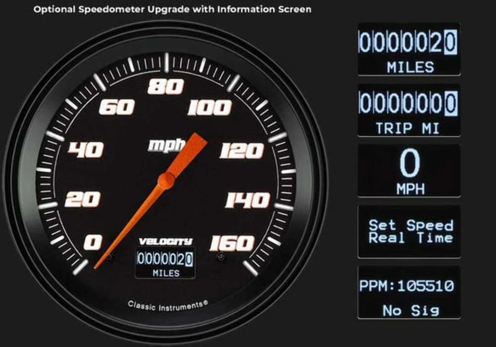 Velocity Black Series Three Gauge Set VS64BBLF